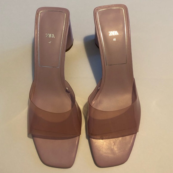 Zara | Lavender Block Mule Sandal NWOT - Picture 5 of 12